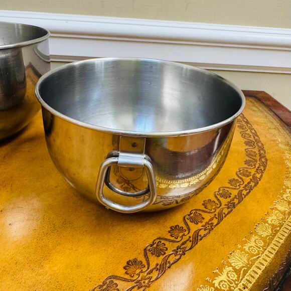 Farberware Stainless Steel 2 Piece Nesting Mixing Bowl Set Thumb Rings - Picture 8 of 9